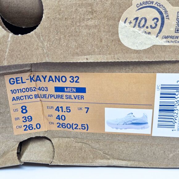 ASICS GEL-Kayano 32 Arctic Blue Silver 1011C052-403 Men’s 8 main image 8